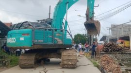 Gercep: Terjadinya longsor susulan di Kp. Legok Cariu, Desa Sukamukti, Kecamatan Bojongmangu pada Rabu (13/03/2024).