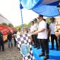 Pj. Wali Kota Bekasi Gani Muhamad bersama jajaran Dishub melepas keberangkatan 550 peserta mudik gratis ke 3 (tiga) Kota di Jawa Tengah, yakni Jogjakarta, Solo, dan Semarang.
