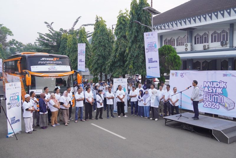 Mudik Asyik Bersama BUMN 2024”, di tahun ini Jasa Marga mengantarkan sebanyak 1.226 orang pemudik ke kampung halaman di sejumlah daerah pulau Jawa.