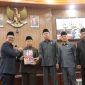 Pj. Wali Kota Bekasi Gani Muhamad bersama seluruh Kepala OPD Kota Bekasi hadiri Rapat Paripurna Laporan Keterangan Pertanggung Jawaban (LKPJ) 2023.