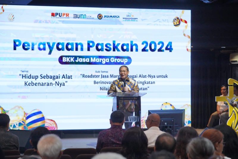 PT Jasa Marga (Persero) Tbk, melalui Badan Kerohanian Kristen/Katolik (BKK) Jasa Marga, menggelar kegiatan Perayaan Ibadah Paskah Tahun 2024.