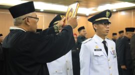 Pelantikan dan Pengambilan Sumpah/Janji Pejabat Struktural Esselon III dan IV di Lingkungan Pemerintah Kota Bekasi, pada Jum’at (31/05/2024).