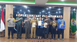 Peresmian: Kantor Badan Pertanahan Nasional Kabupaten Bekasi, saat ini tidak akan mencetak lagi sertifikat tanah konvensional, Senin 3 Juni 2024.