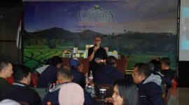 Kepala Deputi Wilayah V Jawa Barat, Siswandi saat memaparkan sejumlah program JKN 