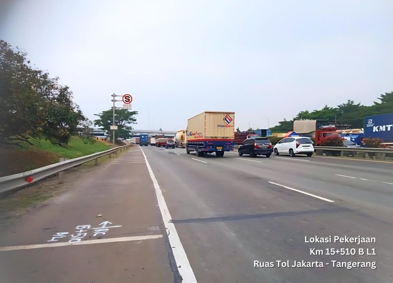 Pekerjaan pemeliharaan perkerasan pada Ruas Tol Jakarta-Tangerang ini akan dilakasananakan mulai Sabtu, 20 Juli s.d. Selasa 30 Juli 2024.