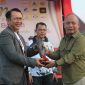 Pj Bupati Bekasi Dani Ramdan membuka secara resmi Pekan Olahraga Industri (POIN) Piala Bergilir Bupati, yang diselenggarakan KONI Kabupaten Bekasi.