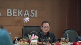 Bertempat di Aula H. Nonon Sonthanie, Komisi IX DPR RI melakukan Kunjungan Kerja Spesifik ke Pemerintah Kota Bekasi.