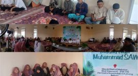 Foto istimewa: Acara memperingati Maulid Nabi SAW yang di helat di Masjid Baitul Makmur, Perumahan Permata Nusa Indah Cibitung Blok Diamond RW 016, pada Minggu 29 September 2024.