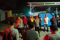 Polsek Sukatani dan Polsek Pebayuran saat melaksanakan apel gabungan bersama satgas anti tawuran dalam rangka Operasi Kejahatan Jalanan (OKJ).