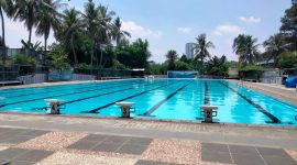 Fasilitas: Kolam Renang yang dimiliki Hotel Bumi Wiyata Depok/ foto istimewa/Ragil Widya Utami.
