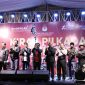 Pj Sekretaris Daerah (Sekda) Kabupaten Bekasi Jaoharul Alam menghadiri Kirab Pilkada Tahun 2024, yang digelar Komisi Pemilihan Umum (KPU) Kabupaten Bekasi, di Halaman Museum Gedung Juang 45, Tambun Selatan, pada Sabtu, (05/10/2024).