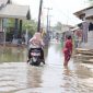 Pemukiman warga di Desa Pantai Mekar Kecamatan Muaragembong yang terkena dampak banjir rob.