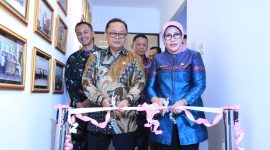 Pj. Wali Kota Bekasi, Gani Muhamad hadir dalam peresmian Command Center Dinas Kesehatan Kota Bekasi.