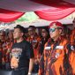 FOTO: Ketua Pemuda Pancasila MPW Jawa Barat, Dian Rahadian beserta Erwan Setiawan Cawagub Jabar nomor urut 4 hadir bersama dalam rangkaian Apel Siaga HUT Pemuda Pancasila yang ke 65).