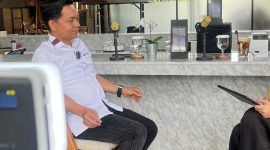 Foto Istimewa: Ketua KPUD Kabupaten Bekasi Ali Rido saat podcast di RJ PRO (doc/Abdul Aziz).