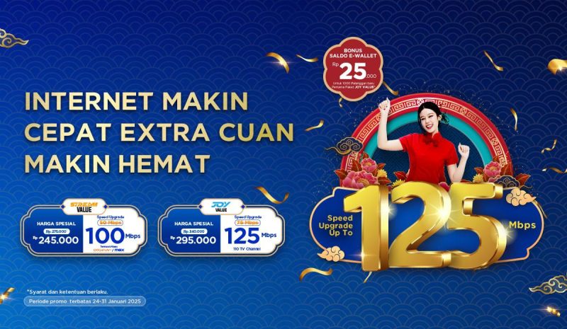 Promo yang dihadirkan mencakup layanan internet super cepat, paket hiburan premium, serta program loyalitas eksklusif untuk memanjakan pelanggan. Melalui promo dan program menarik ini, kami berharap dapat memberikan solusi terintegrasi untuk kebutuhan digital pelanggan.
