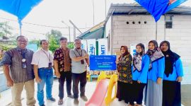 Simbolis : Pimpinan PNM Cabang Bekasi Agus Mulyono mengatakan, Ruang Pintar merupakan salah satu program andalan PNM dalam menyalurkan Tanggung Jawab Sosial dan Lingkungan (TJSL) diBidang Pendidikan.