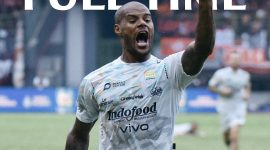 Rayakan Gol : David da Silva merayakan gol ke Penjaga gawang Persija Andritany Ardhiyasa, pada Minggu (16/02/2025). (foto doc Persib Bandung Instagram).