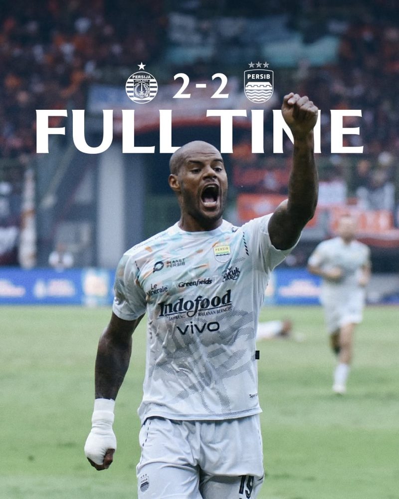Rayakan Gol : David da Silva merayakan gol ke Penjaga gawang Persija Andritany Ardhiyasa, pada Minggu (16/02/2025). (foto doc Persib Bandung Instagram).