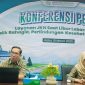 Kepala BPJS Kesehatan Cabang Bekasi, Herman Indratmo dalam sesi konferensi pers, pada Rabu (19/03/2025).