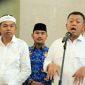 Bupati Bekasi, Ade Kuswara Kunang menghadiri rapat dalam membahas penanganan banjir di Jawa Barat, khususnya di Kabupaten Bekasi, bersama kepala daerah lainnya, serta Gubernur Jabar, Dedi Mulyadi, Menteri ATR/BPN, Nusron Wahid, dan Wakil Menteri PUPR, Diana Kusumastuti, di Kantor PUPR, Jakarta Selatan, Senin (17/03/2025)