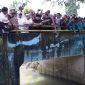 Bupati Bekasi Ade Kuswara Kunang mendampingi Gubernur Jawa Barat Dedy Mulyadi, Melihat secara langsung proses pembongkaran bangunan liar yang berada disepanjang bantaran kali sepak Desa Srijaya, Kecamatan Tambun Utara. Jum'at, (14/03/2025).