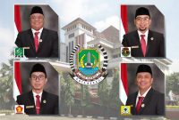 Anggota Badan Anggaran DPRD Kota Bekasi Ahamdi (PKB), Nawal Husni (PPP), Misbahudin (GERINDRA) dan Sarwin (GOLKAR).