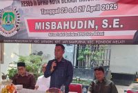 Masa Reses II : Ketua Fraksi Gerindra DPRD Kota Bekasi, Misbahudin giat melaksanakan Reses II Masa Jabatan 2024-2029, pada Rabu 23 April 2025.