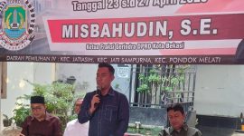 Masa Reses II : Ketua Fraksi Gerindra DPRD Kota Bekasi, Misbahudin giat melaksanakan Reses II Masa Jabatan 2024-2029, pada Rabu 23 April 2025.