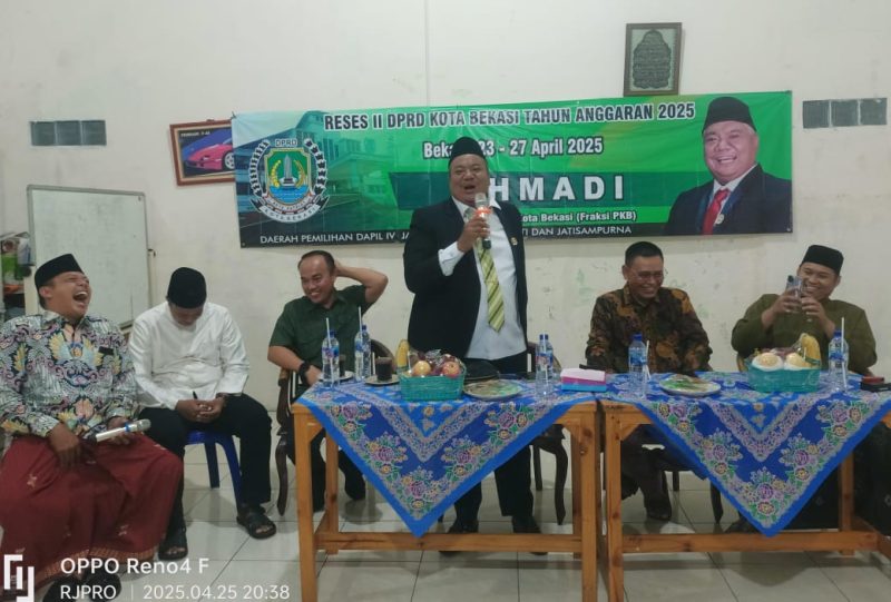 Reses II : Anggota DPRD Kota Bekasi asal Fraksi Partai Kebangkitan Bangsa (PKB) gelar Reses II di wilayah Jatikramat, pada Jumat (25/04/2025).