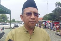 Wakil Ketua DPRD Kabupaten Bekasi Budi MM saat menghadiri Festival Bank Sampah di Kecamatan Cibitung, pada Selasa 22 April 2025.