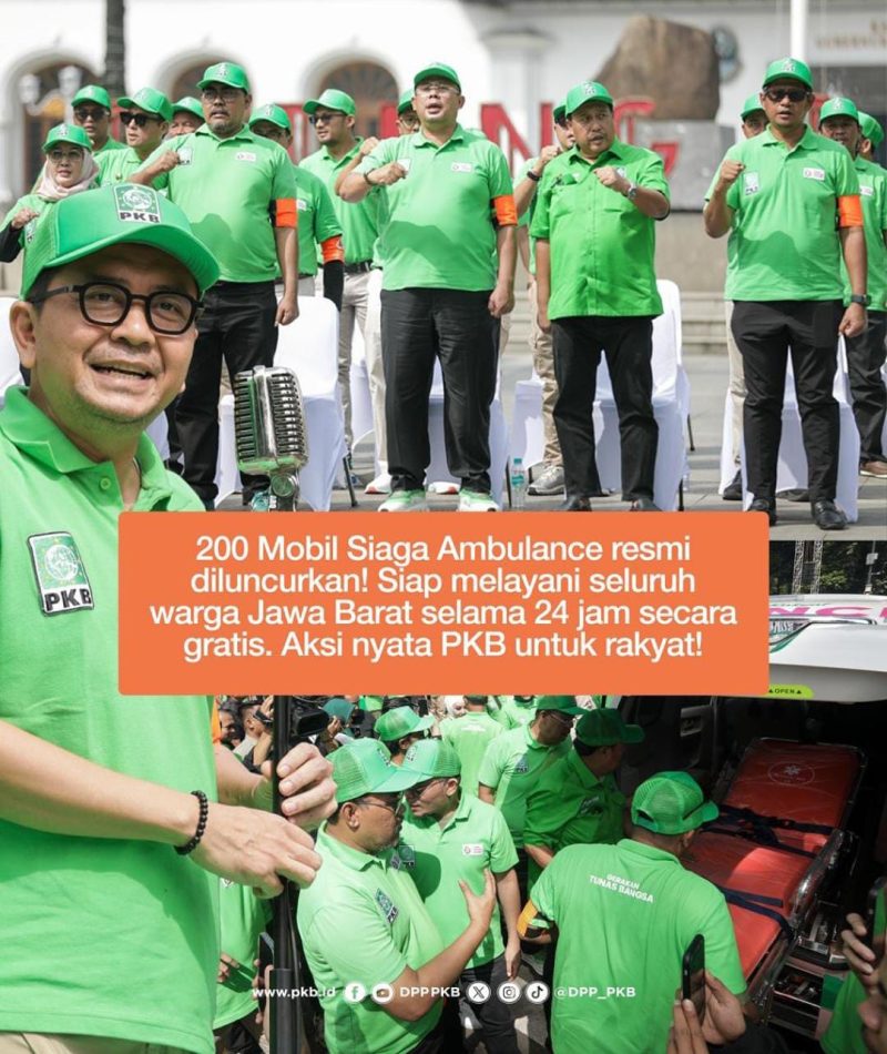 PKB Jabar luncurkan 200 ambulans GTD gratis 24 jam.