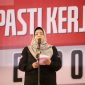 Kepala Dinas Tenaga Kerja Kabupaten Bekasi, Nur Hidayah, saat menyampaikan keterangan pers terkait pelaksanaan Job Fair 2025 di PUCC Jababeka, Cikarang, Rabu (28/5/2025).