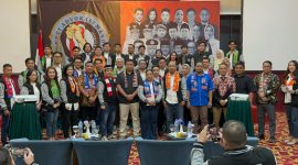 Kompak : Rakyat Advokasi Mandiri (RAMA) melakukan foto bersama usai rapat kerja daerah dan pelantikan.