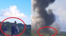 Rekaman Video Detik-detik Mengerikan Ledakan Amunisi, Warga Garut Ramai-ramai Naik Motor Datangi Lokasi | sumber: istimewa.
