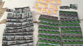 Barang Bukti : Daftar Obat G Ilegal usai melalukan penggerebekan.
