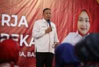 📸 Wali Kota Bekasi, Tri Adhianto, membuka Rapat Kerja KORMI 2025 dan meluncurkan maskot serta logo WIKEN sebagai simbol baru olahraga rekreasi Kota Bekasi.