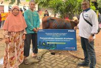 Penyerahan hewan kurban oleh PNM di Desa Sumur Batu, Bantar Gebang, sebagai bagian dari rangkaian HUT ke-26. Program ini merupakan wujud rasa syukur dan komitmen PNM untuk terus menebar manfaat hingga ke pelosok negeri.