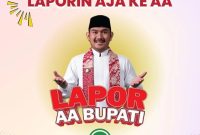 “Punya keluhan, saran, atau aspirasi? Sekarang gak perlu bingung lagi! 💬
Langsung aja chat WhatsApp ke layanan Lapor AA Bupati di nomor 0899-0015-777 📱
Bupati Bekasi siap mendengar dan menindaklanjuti laporan warganya secara langsung! 👏
Yuk, jadi bagian dari perubahan dan #BekasiBangkit!”

