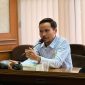 Ketua Bapemperda DPRD Kabupaten Bekasi dari Fraksi PKB, Ombi Hari Wibowo, saat menyampaikan pandangan strategis terkait transparansi APBD dan peningkatan PAD dalam rapat Paparan P2APBD, Senin (28/07/2025).