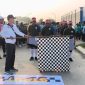 Camat Tambun Utara, Najmuddin, bersama jajaran Forkopimcam melepas peserta gerak jalan dalam rangka HUT RI ke-80 dan Hari Jadi Kabupaten Bekasi ke-75 di Kecamatan Tambun Utara, Sabtu (9/8/2025).







