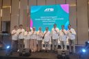 Pengurus Asosiasi Penyelenggara Telekomunikasi Seluruh Indonesia (ATSI) periode 2025–2029 berfoto bersama usai Rapat Umum Anggota (RUA) ATSI 2025 di Jakarta, Senin (29/9/2025).
