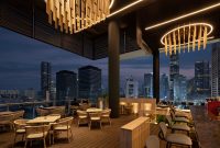 Suasana terbaru Skyloft Rooftop All Seasons Thamrin Jakarta yang menampilkan desain modern dan ambience hangat dengan panorama gedung-gedung ikonik Jakarta pada malam hari. Area ini menjadi salah satu spot favorit tamu untuk bersantap, berkumpul, dan menikmati city view dengan konsep yang lebih fresh.