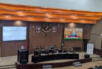 Rapat Paripurna DPRD Kota Bekasi dalam rangka penyampaian laporan hasil Reses Ketiga Tahun 2025 di Gedung DPRD Kota Bekasi.