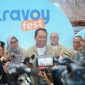 Direktur Utama PT Jasa Marga (Persero) Tbk Rivan A. Purwantono meluncurkan Mobile Apps Travoy versi terbaru dalam rangkaian Travoy Fest 2026 di Mal Gandaria City, Jakarta, Sabtu (10/1/2026). Aplikasi ini menghadirkan berbagai fitur terintegrasi sebagai asisten digital perjalanan pengguna jalan tol menjelang Lebaran 2026.