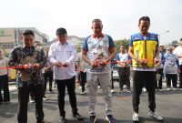 Wali Kota Bekasi meresmikan Jembatan Lengkung Kalimalang sebagai bagian dari penataan kawasan strategis transportasi dan pariwisata di Kota Bekasi.
