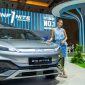 BYD ATTO 3 Advanced Plus dipamerkan di booth BYD pada ajang Indonesia International Motor Show (IIMS) 2026 di JIExpo Kemayoran, Jakarta, menampilkan desain futuristik dan teknologi kendaraan listrik yang menegaskan komitmen BYD terhadap inovasi dan mobilitas berkelanjutan di Indonesia.