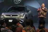 Suzuki resmi meluncurkan e VITARA di IIMS 2026 sebagai mobil listrik global pertama Suzuki di Indonesia dengan desain futuristik dan teknologi BEV.