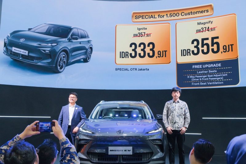 MG Motor Indonesia memperkenalkan SUV listrik terbaru MGS5 EV beserta pengumuman harga resmi dalam ajang Indonesia International Motor Show (IIMS) 2026 di JIExpo Kemayoran, Jakarta.