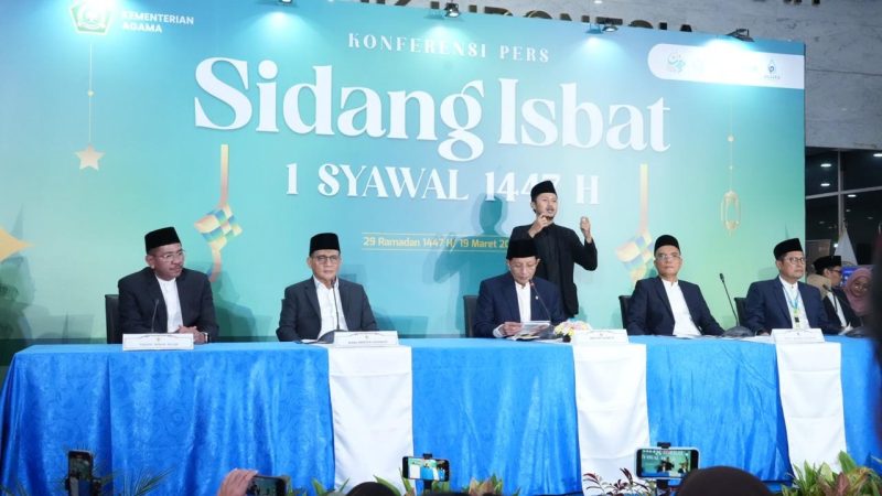 Menteri Agama Nasaruddin Umar mengatakan, penetapan tersebut didasarkan pada hasil hisab dan rukyatul hilal yang dilakukan di seluruh Indonesia.